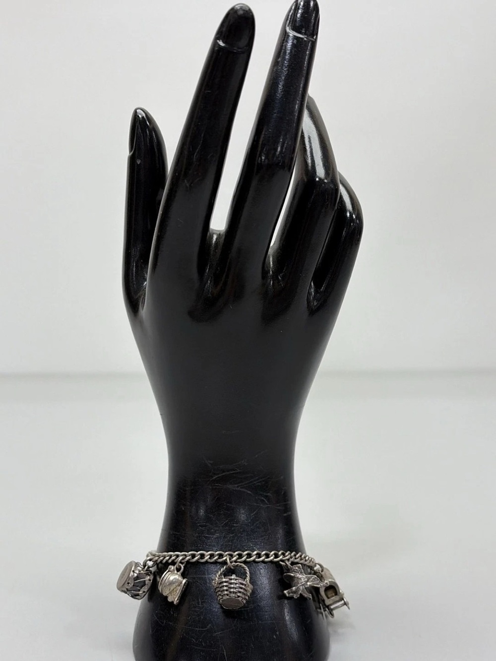 Vintage Automade 10-Charm Bracelet 925 Silver - Verified 98.9% Pure